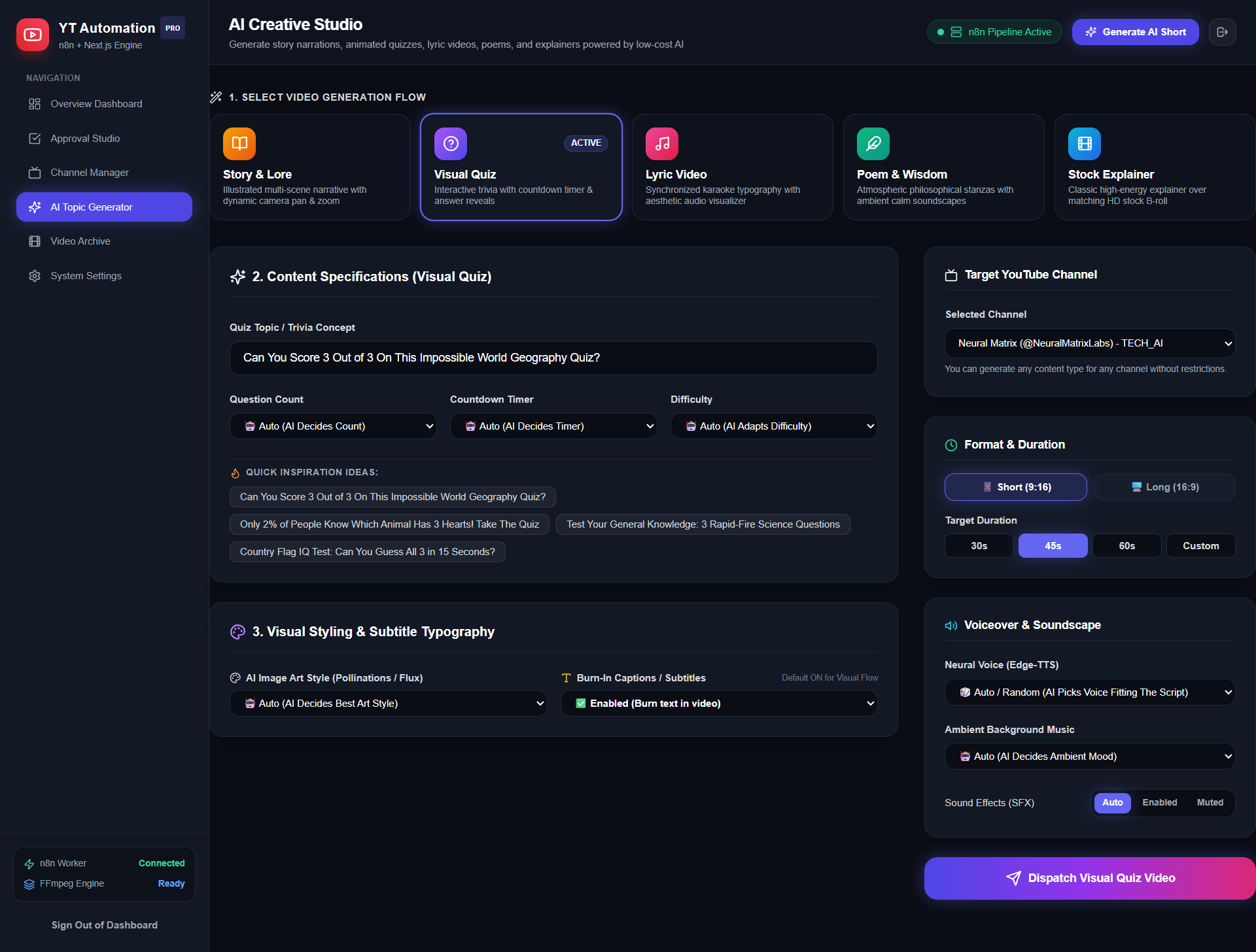 AI Topic Video Generator